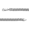 Thumbnail Image 2 of Box Chain Bracelet 6.4mm Solid Sterling Silver 8.5"