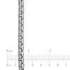 Thumbnail Image 3 of Box Chain Bracelet 6.4mm Solid Sterling Silver 8.5"