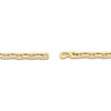 Thumbnail Image 4 of Men's White Lab-Created Sapphire Link Bracelet Yellow Ion-Plated Stainless Steel 8.5"