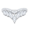 Thumbnail Image 3 of Marquise & Round-Cut Lab-Grown Diamond Contour Anniversary Ring 1 ct tw 14K White Gold