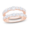 Thumbnail Image 1 of Oval & Round-Cut Lab-Grown Diamond Enhancer Ring 2 ct tw 14K Rose Gold
