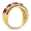 Thumbnail Image 2 of Le Vian Natural Oval-Cut Ruby Ring 2 ct tw Diamonds 14K Honey Gold