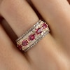 Thumbnail Image 4 of Le Vian Natural Oval-Cut Ruby Ring 2 ct tw Diamonds 14K Honey Gold