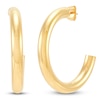 Thumbnail Image 2 of Hollow Tube J-Hoop Earrings 10K Yellow Gold 35mm