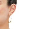 Thumbnail Image 4 of Tube Hoop Earrings 14K Yellow Gold 45mm