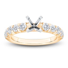 Certified Diamond Engagement Ring Setting 1 ct tw 14K Yellow Gold