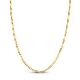 Franco Chain Necklace 2.6mm Semi-Solid 14K Yellow Gold 18"
