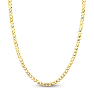 Curb Chain Necklace 5.7mm Solid 10K Yellow Gold 22"