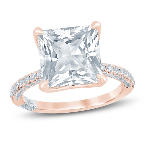 Pnina Tornai Certified Princess-Cut Lab-Grown Diamond Engagement Ring 7 ct tw 14K Rose Gold