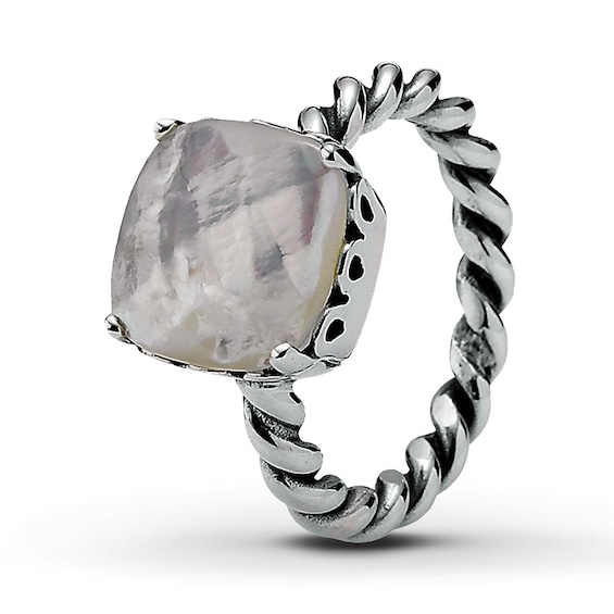 Jared Pandora Path Ring Mother-of-Pearl Sterling Silver