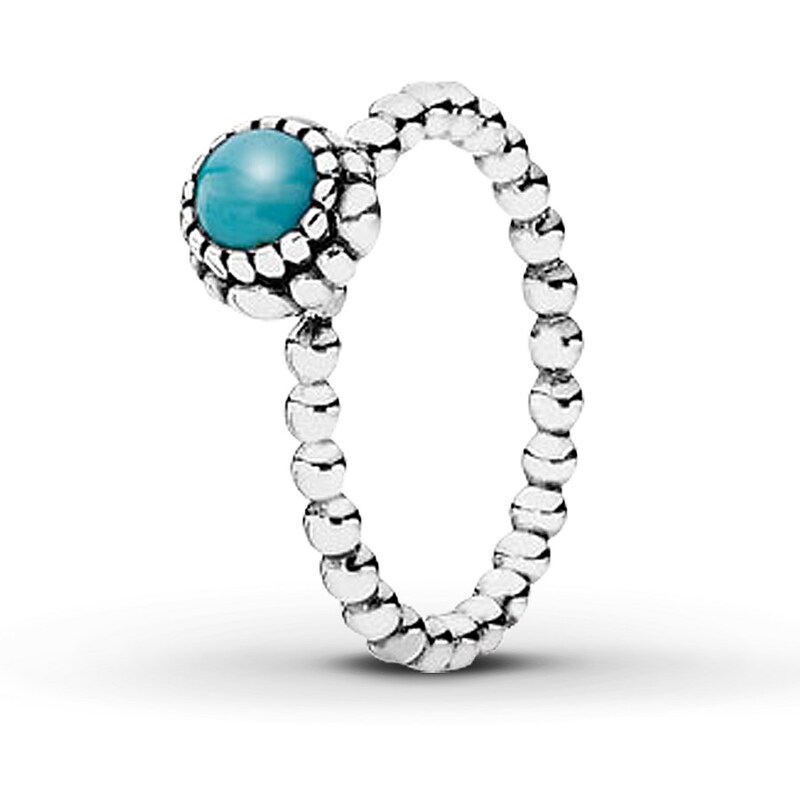 Pandora Birthstone Ring Turquoise Sterling Silver Jared
