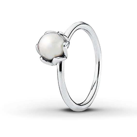 Jared Pandora Ring Cultured Pearl Sterling Silver