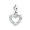 Thumbnail Image 0 of PANDORA Necklace Charm CZ Valentine  Sterling Silver - No Returns or Exchanges