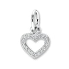 Thumbnail Image 1 of PANDORA Necklace Charm CZ Valentine  Sterling Silver - No Returns or Exchanges