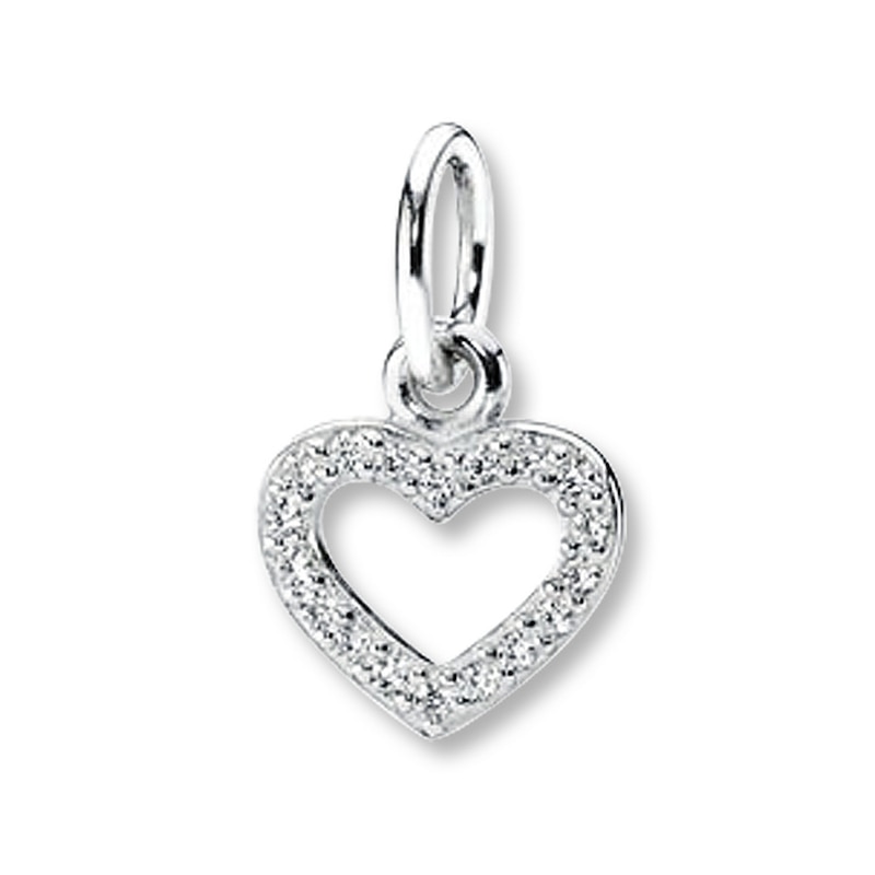 PANDORA Necklace Charm CZ Valentine  Sterling Silver - No Returns or Exchanges