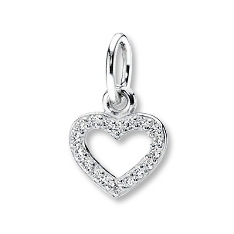 Main Image 1 of PANDORA Necklace Charm CZ Valentine  Sterling Silver - No Returns or Exchanges