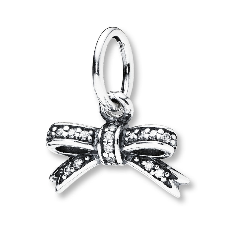 PANDORA Pendant Sparkling Bow Sterling Silver