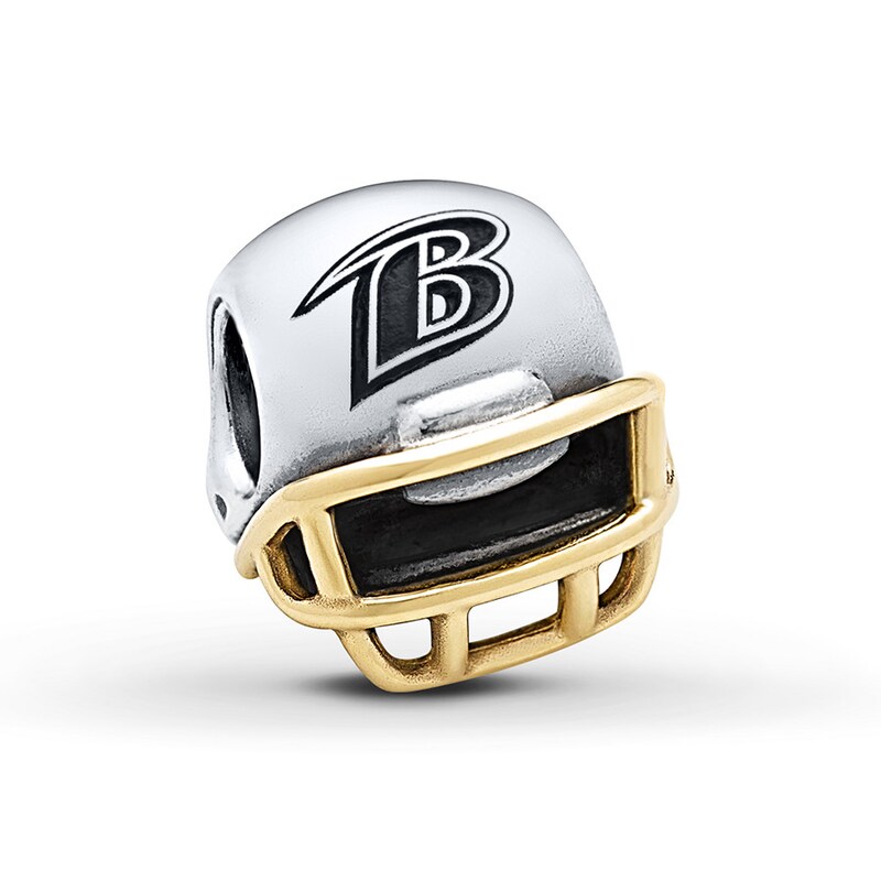 Pandora Charm Baltimore Ravens Sterling Silver 14k Gold Jared