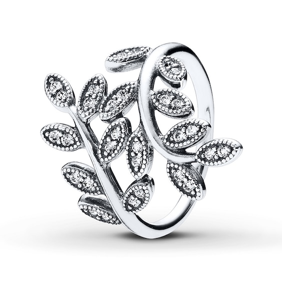 Pandora Ring Sparkling Leaves Sterling Silver No Returns Or Exchanges Jared