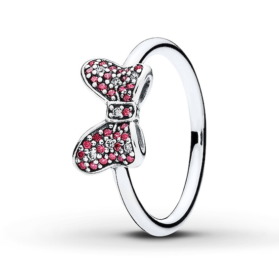 Pandora Ring Disney Minnie S Sparkling Bow St Silver Pandora