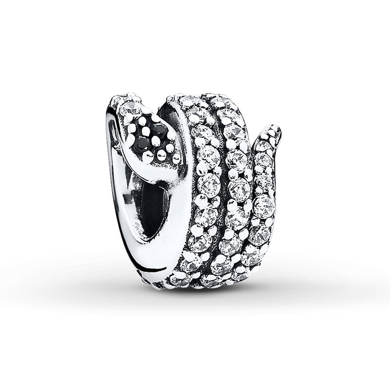 Pandora Charm Sparkling Snake Sterling Silver Jared