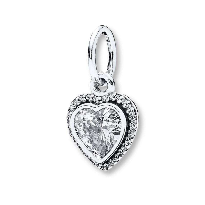 Main Image 1 of PANDORA Charm Sparkling Love Sterling Silver - No Returns or Exchanges