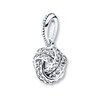 Thumbnail Image 1 of PANDORA Necklace Charm Sparkling Love Knot Sterling Silver