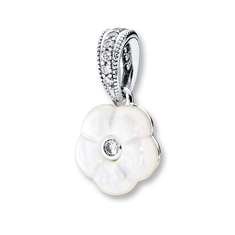 PANDORA Necklace Charm Luminous Florals Sterling Silver - No Returns or Exchanges