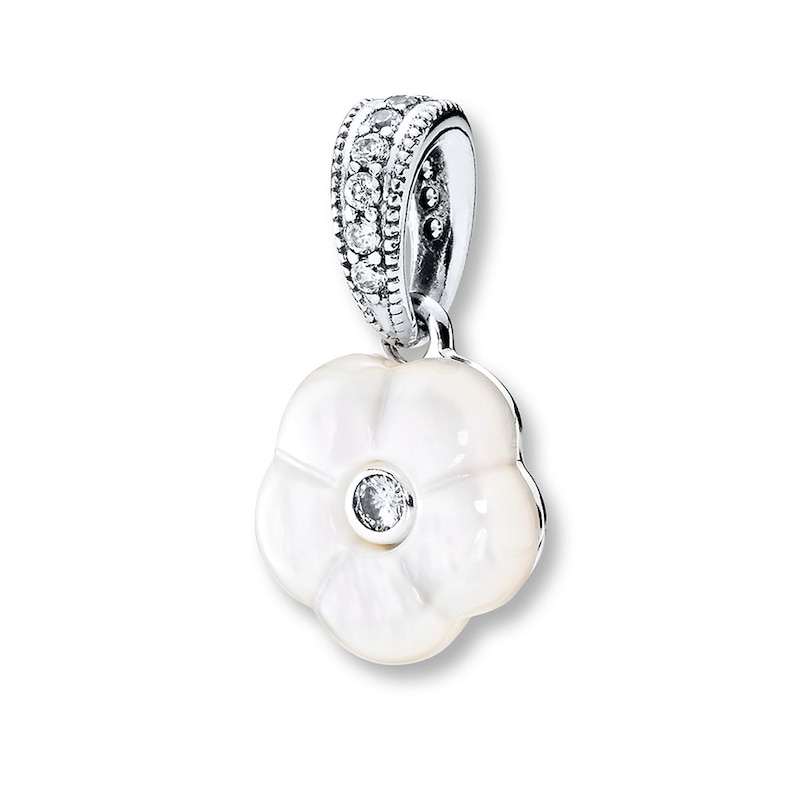 Main Image 1 of PANDORA Necklace Charm Luminous Florals Sterling Silver - No Returns or Exchanges