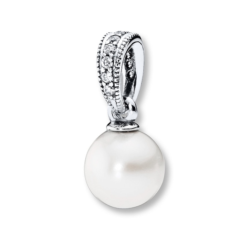 Main Image 1 of PANDORA Necklace Charm Elegant Beauty Sterling Silver - No Returns or Exchanges