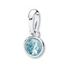 Thumbnail Image 1 of PANDORA Necklace Charm March Droplet Sterling Silver - No Returns or Exchanges