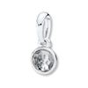 Thumbnail Image 0 of PANDORA Necklace Charm April Droplet Sterling Silver - No Returns or Exchanges