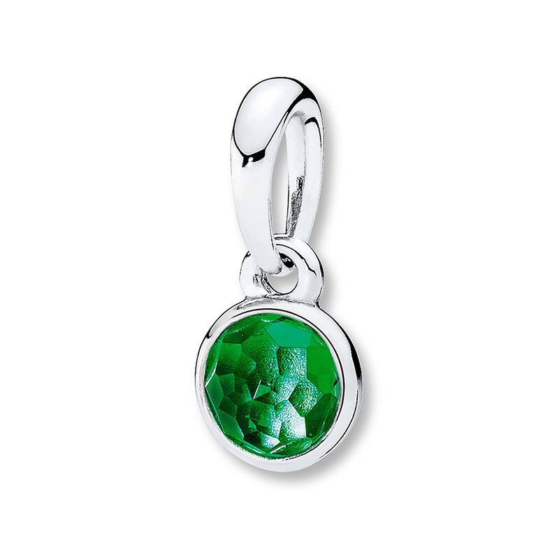 Main Image 1 of PANDORA Necklace Charm May Droplet Sterling Silver - No Returns or Exchanges