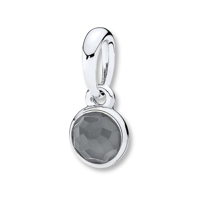 Main Image 1 of PANDORA Necklace Charm June Droplet Sterling Silver - No Returns or Exchanges