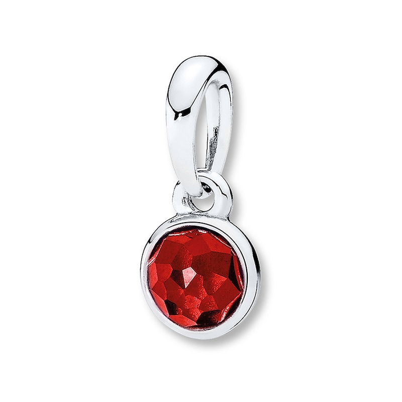 Main Image 1 of PANDORA Necklace Charm July Droplet Sterling Silver - No Returns or Exchanges