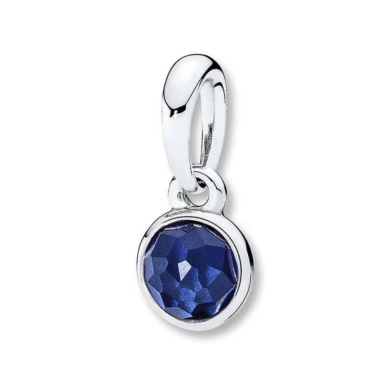Main Image 1 of PANDORA Necklace Charm September Droplet Sterling Silver - No Returns or Exchanges