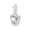 Thumbnail Image 0 of PANDORA Pendant Charm Luminous Love Knot Sterling Silver - No Returns or Exchanges