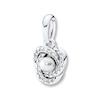 Thumbnail Image 1 of PANDORA Pendant Charm Luminous Love Knot Sterling Silver - No Returns or Exchanges