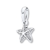 Thumbnail Image 1 of PANDORA Necklace Charm Tropical Starfish Sterling Silver