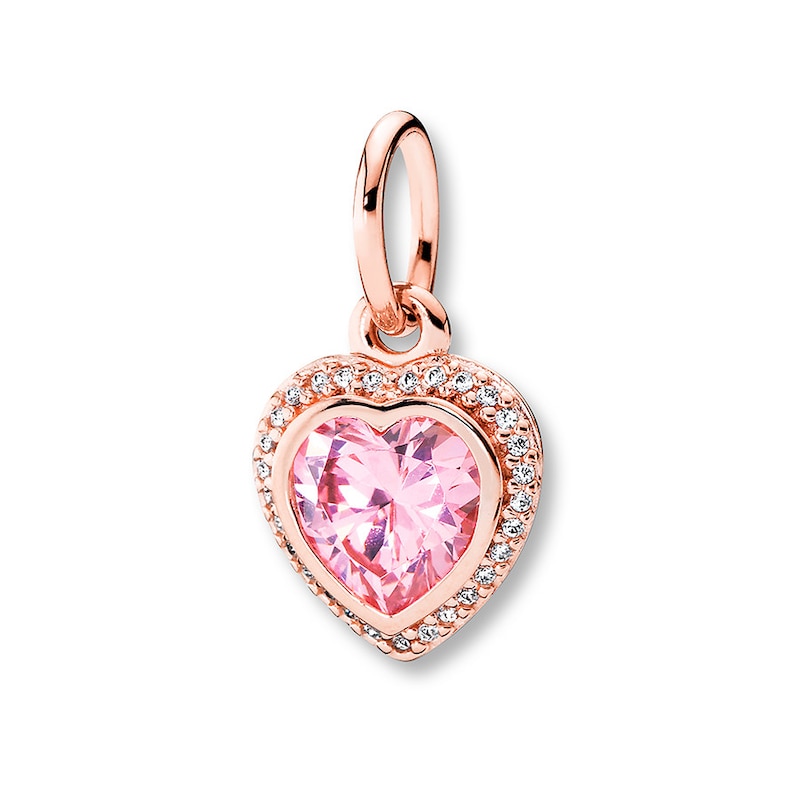 Main Image 1 of PANDORA Rose Necklace Charm Sparkling Love - No Returns or Exchanges