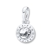 Thumbnail Image 0 of PANDORA Necklace Charm Radiant PANDORA Logo Sterling Silver - No Returns or Exchanges