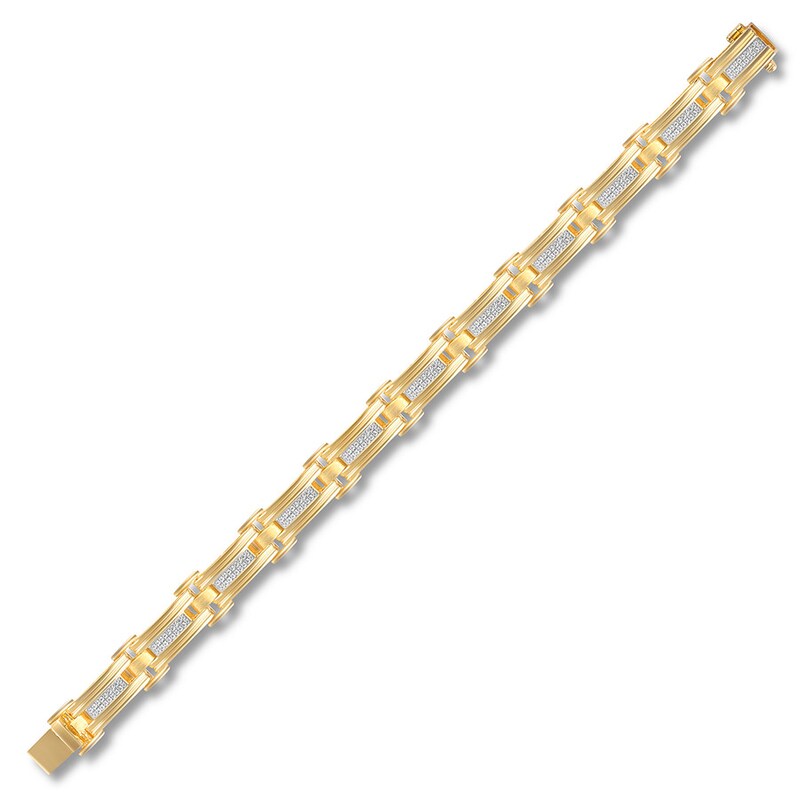 Main Image 2 of Men's Diamond Bracelet 3/4 carat tw 10K Yellow Gold