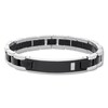 Thumbnail Image 1 of Men's Diamond Link Bracelet Stainless Steel 8.5"