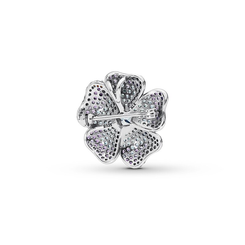 Main Image 2 of PANDORA Pendant Brooch Glorious Bloom Sterling Silver - No Returns or Exchanges