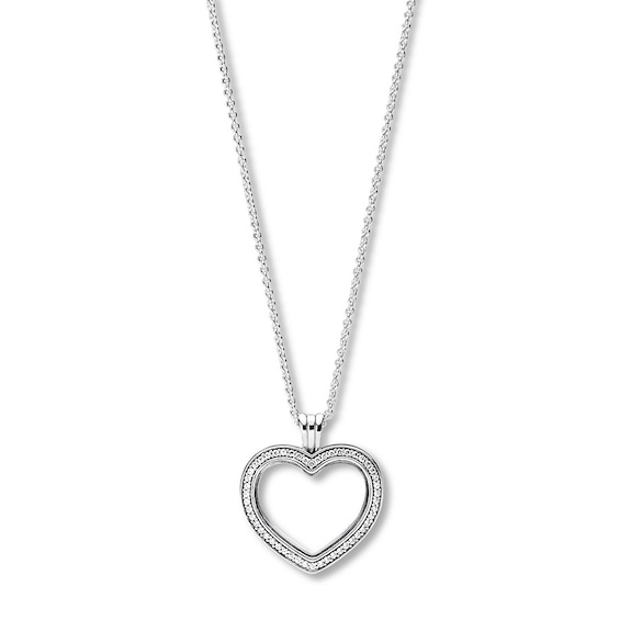 Pandora 23 6 Floating Locket Sparkling Heart Sterling Silver Lockets Necklaces Jewelry Jared - Pandora Sparkling Love Heart Pendant Pandora 23 6 Floating Locket Sparkling Heart Sterling Silver Lockets Necklaces Jewelry Jared - Pandora Sparkling Love Heart Pendant