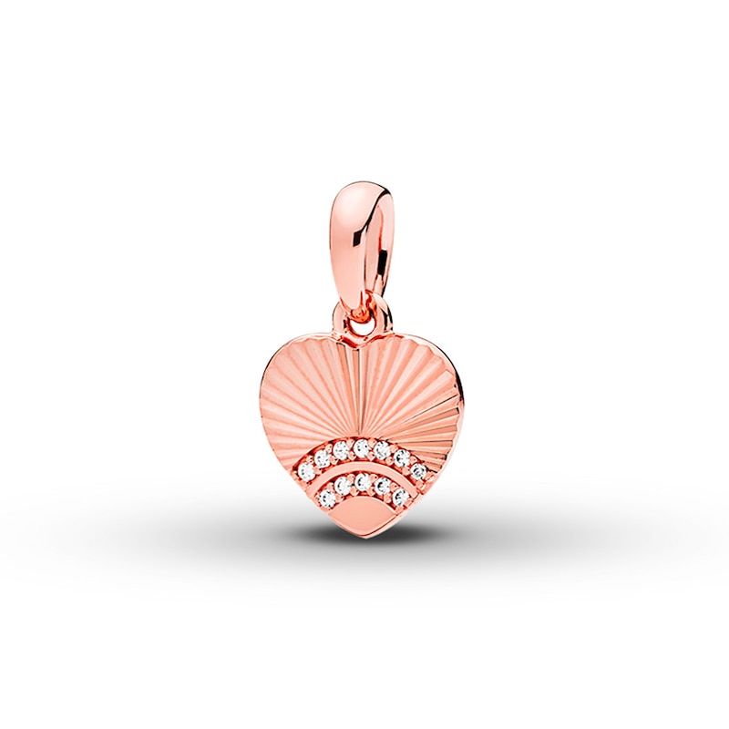 Main Image 1 of PANDORA Rose Necklace Charm Fan of Love - No Returns or Exchanges