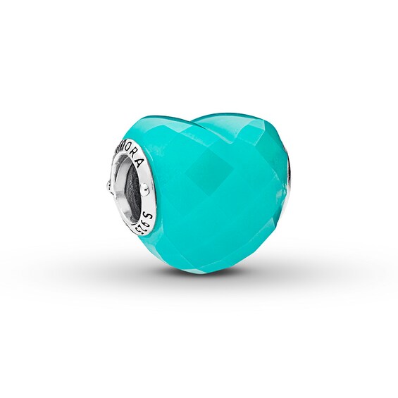 Pandora Charm Shape Of Love Blue Crystal Sterling Silver Jared