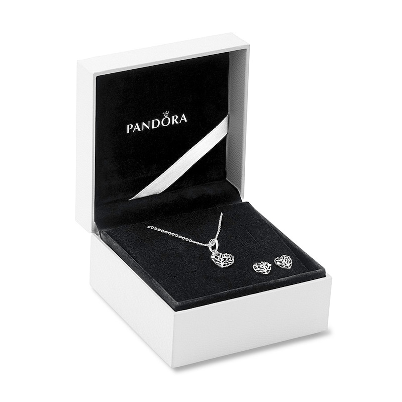 Main Image 2 of PANDORA Gift Set Flourishing Hearts Sterling Silver