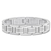 Thumbnail Image 1 of Men's Link Bracelet 1/4 ct tw Diamonds Stainless Steel