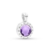Thumbnail Image 1 of PANDORA Floating Locket Dangle Synthetic Amethyst St Silver